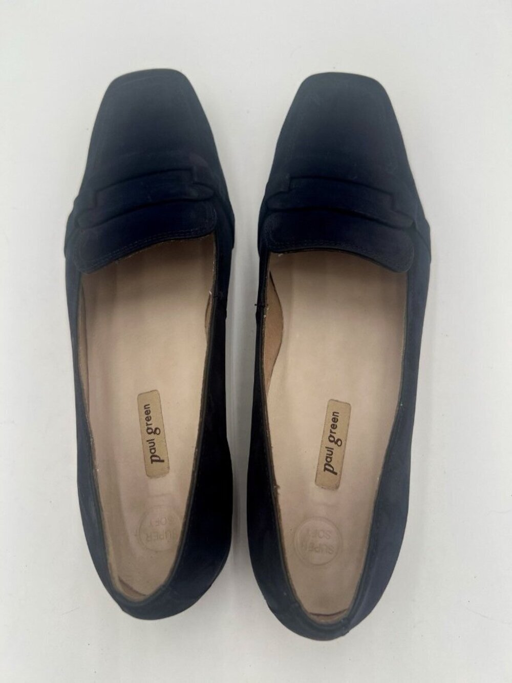 Paul Green Ramona Loafers 10 Navy Suede Slip On Flats Austria Soft Leather EUC - Picture 10 of 16